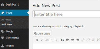 How to create my first contents in WordPress