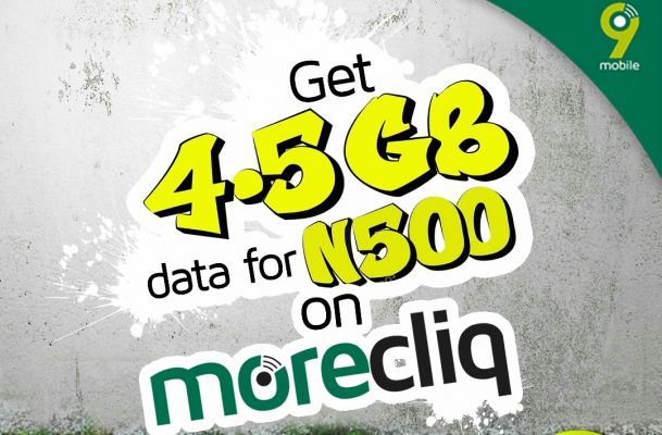 9mobile 4.5GB FOR N500