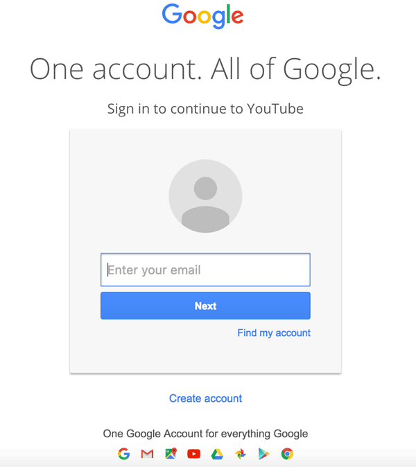 Log in to your Google Account