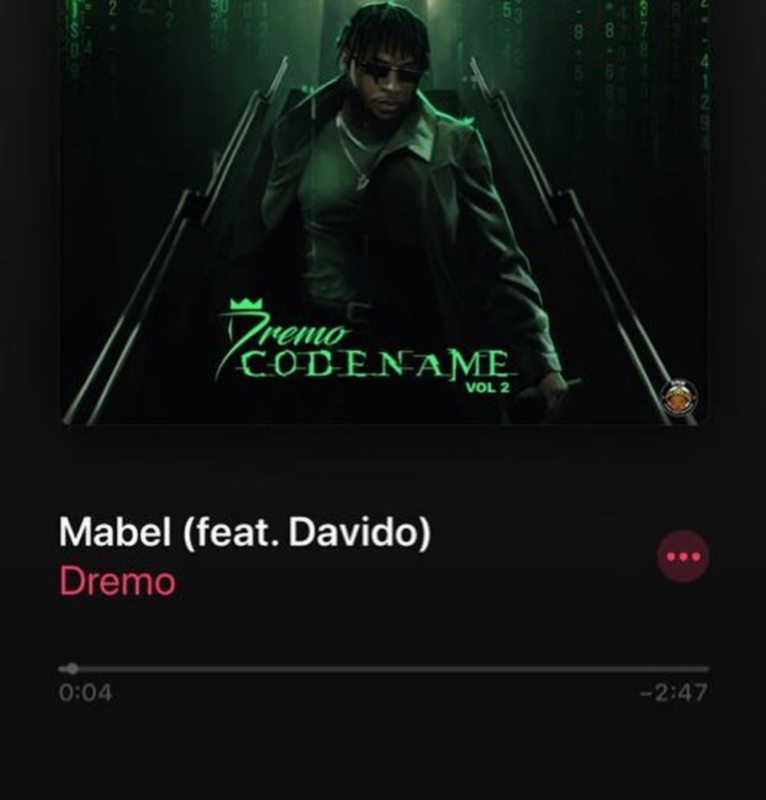 Dremo – “Mabel” ft. Davido