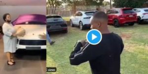 Man goes viral on Social media after buying Lamborghini Urus and three 2020 Porsches for his children and mother on same day (Video)