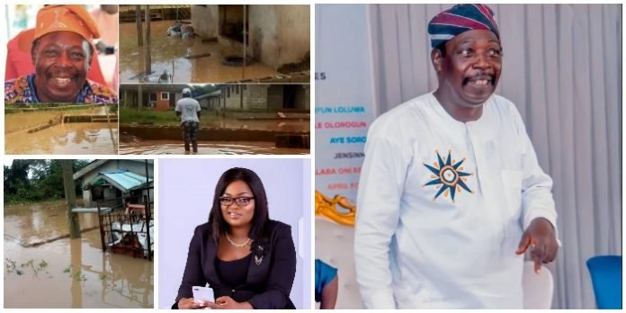 Funke Akindele gifts Pa James new house after losing his home to flood (PICS) 1