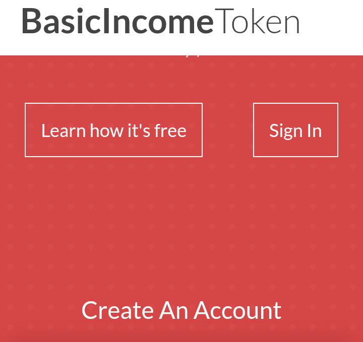 Basic Income Token Sign Up - How to create BITs Account