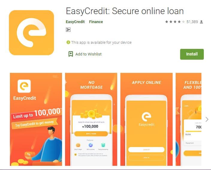 EasyCredit Review - EasyCredit Loan App Sign Up, Login | Create EasyCredit Account