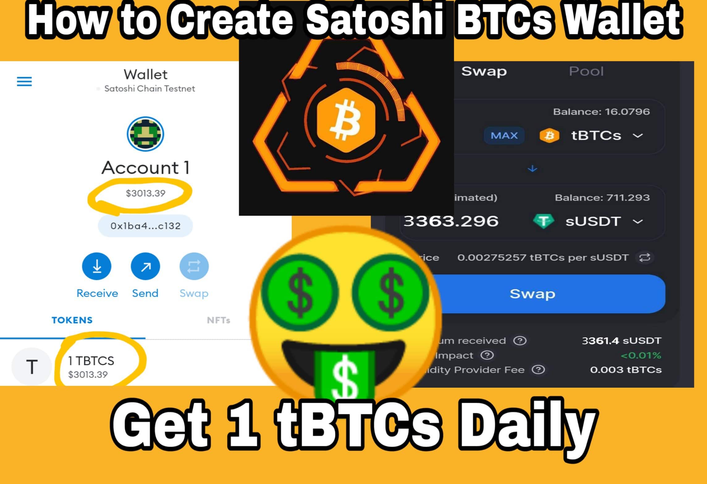 How to Create Satoshi BTCs Wallet | Satoshi BTCs Wallet Setup