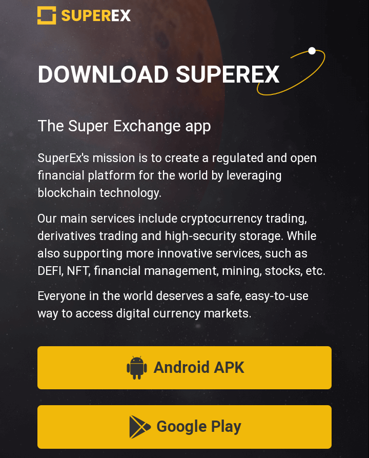 SuperEX App - SuperEX Registration